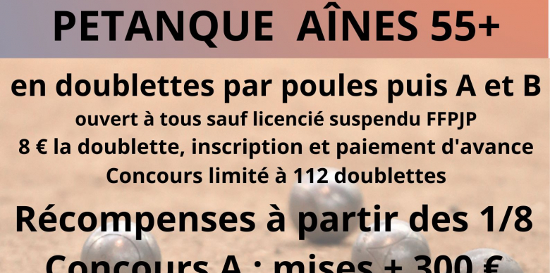 concours pétanque55ans