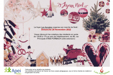 Marché Noël Foyer Les Apogées