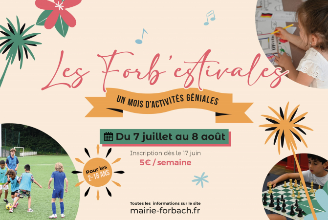 Inscrivez-vous aux Forb'estivales 2025