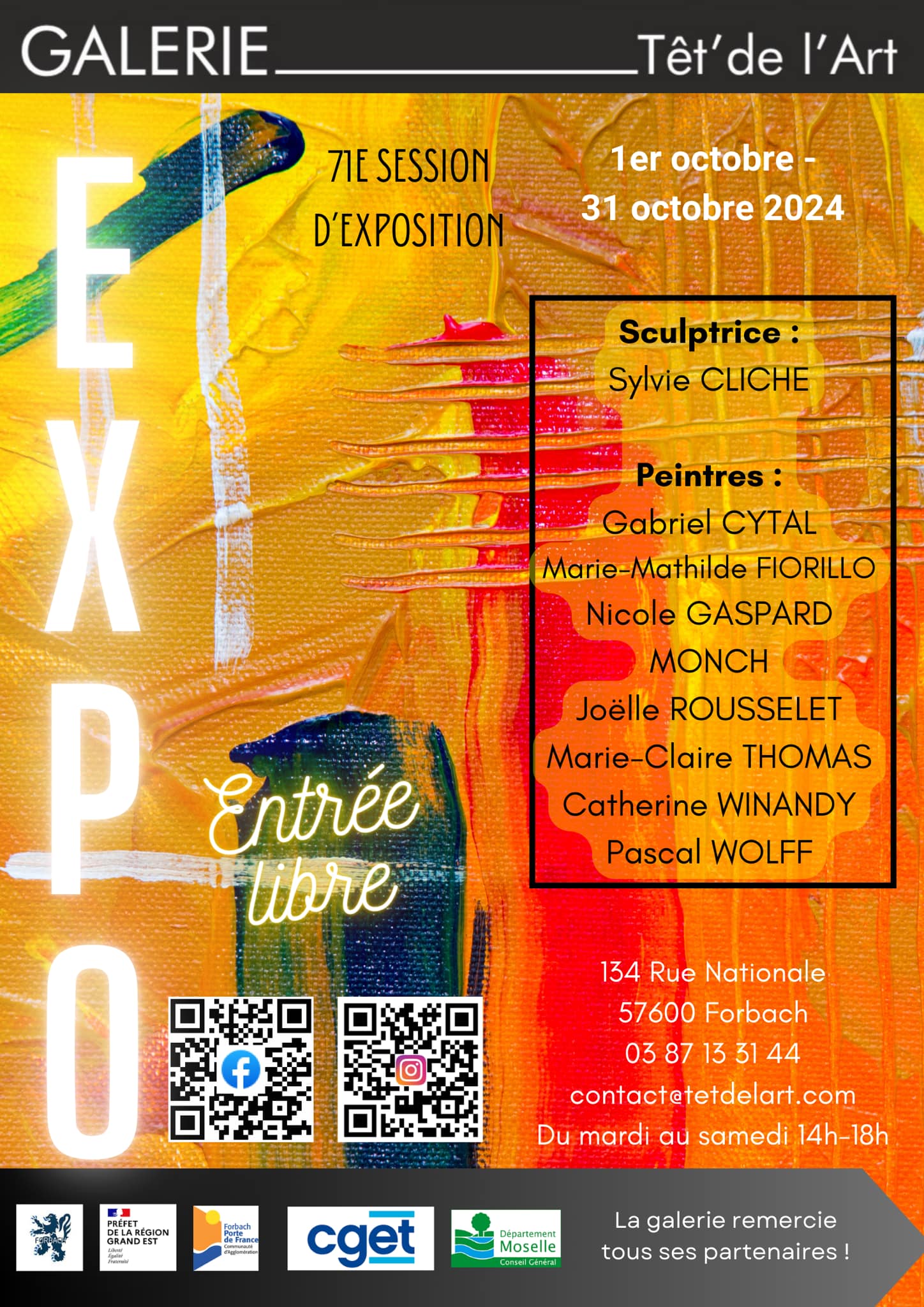 Exposition à la galerie Têt de l'Artoct24