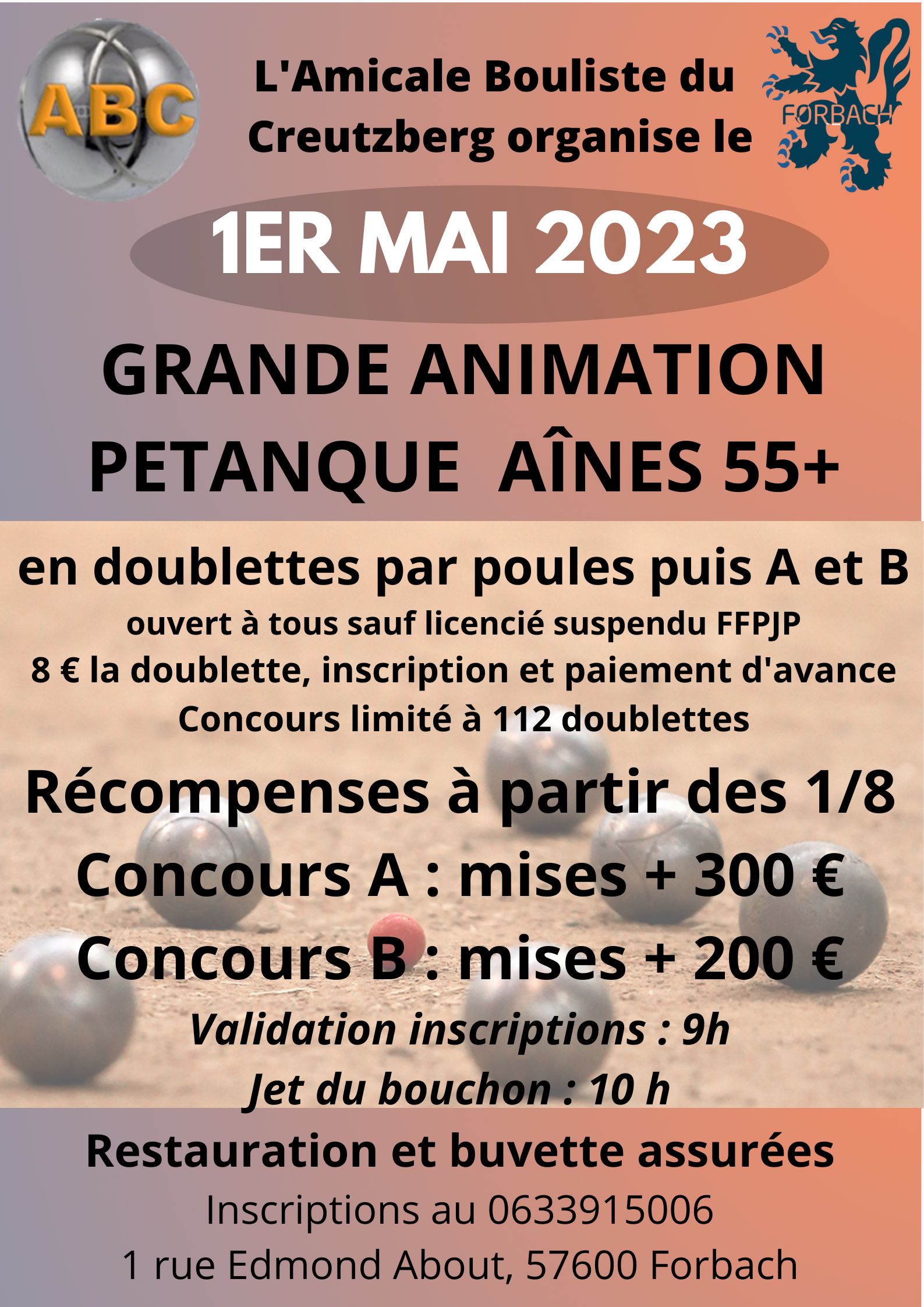 concours pétanque55ans