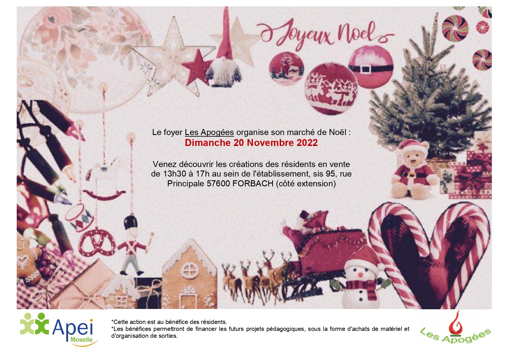 Marché Noël Foyer Les Apogées